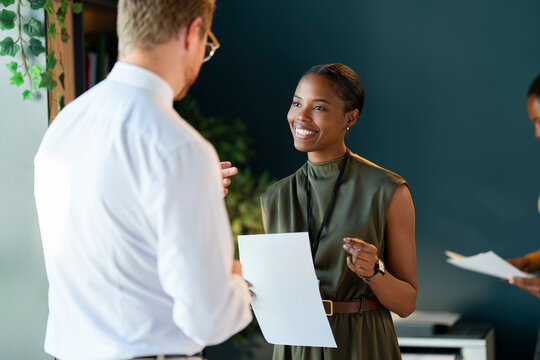 Collaborative Office Discussion