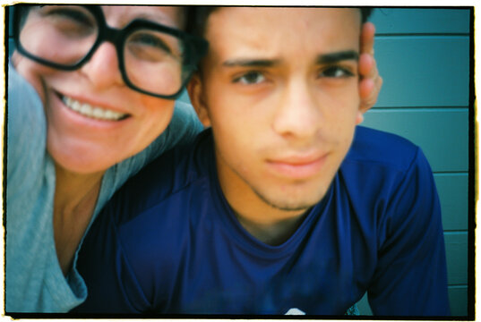 Mom and Teen Son