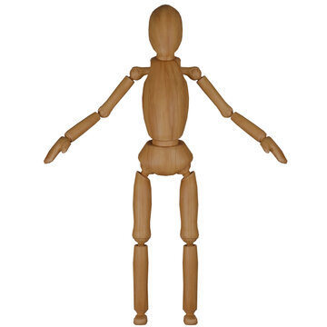 Wooden artist mannequin figure animation reference