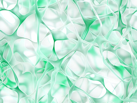 Abstract eco technology seamless pattern, green sustainability backdrop with glass leaf veins