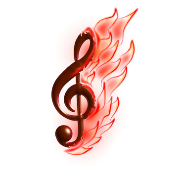 Burning Tones PNG Image with Realistic Fire