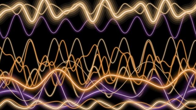Abstract flowing wave patterns in a dynamic loop background for modern visual projects.
