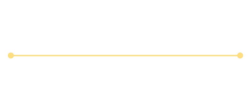 Minimal Golden Horizontal Divider Line with Circle Ends Isolated on Transparent Background