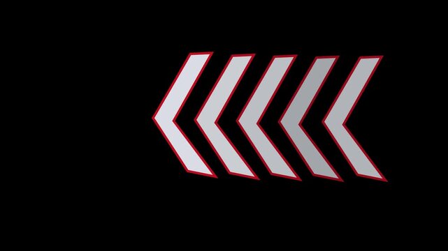 Swiping Arrow Animation With Directional Movement Navigation Gesture Motion Graphics Dynamic Vector Video