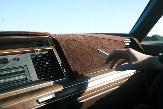 driving a car