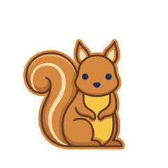 Fototapeta premium Cartoon Squirrel Illustration