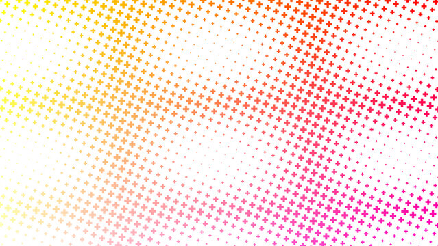 Futuristic electronic circuit board pattern with a brilliant yellow to magenta gradient color shift effect