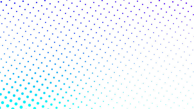 Minimalist blue dot matrix pattern with a smooth gradient transition effect for sleek digital aesthetics