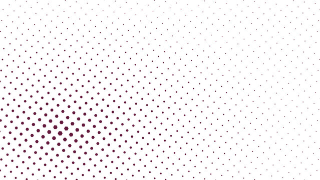 Minimalist purple and black background featuring a repeating grid of small circular geometric dot shapes