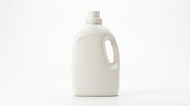 Blank white detergent plastic bottle mockup for laundry supplies with laundry soap cleaning product cleaning