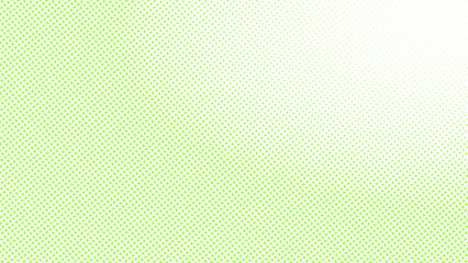 Fototapeta premium Abstract lime green geometric halftone pattern texture with a dark corner fade for modern creative designs