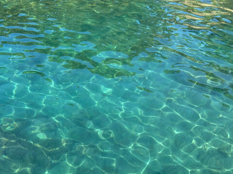 Serene sea turquoise calm water background 