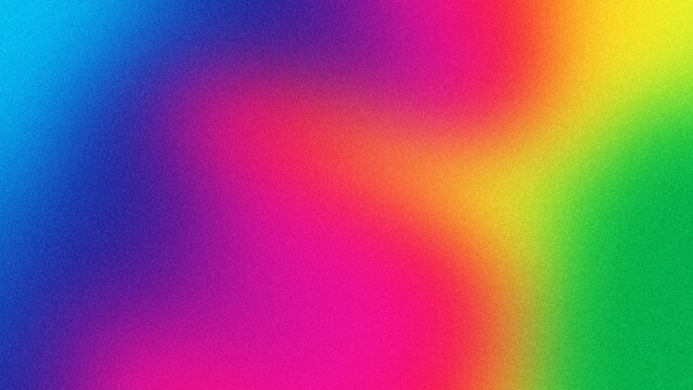 Vibrant abstract background featuring a soft grainy texture with smooth rainbow color gradients