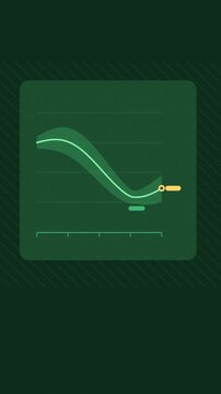 Vertical 9:16 animated wildlife population trend confidence in green and teal on a dark background. Seamless looping 4K data visualization in portrait format for reels, shorts, stories and mobile pres