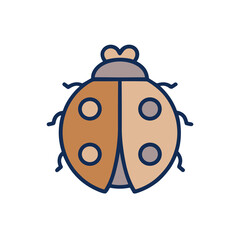 Stylized Ladybug Icon © lambory