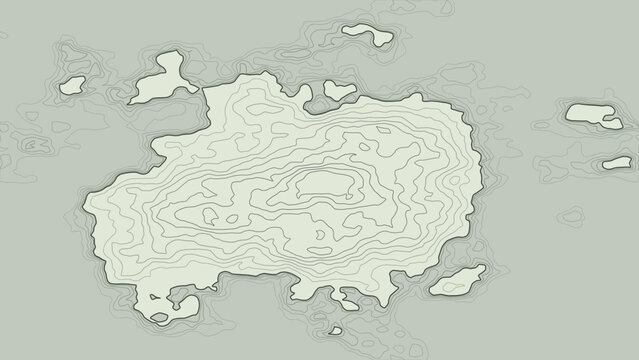 Soft sage green elevation contour map background