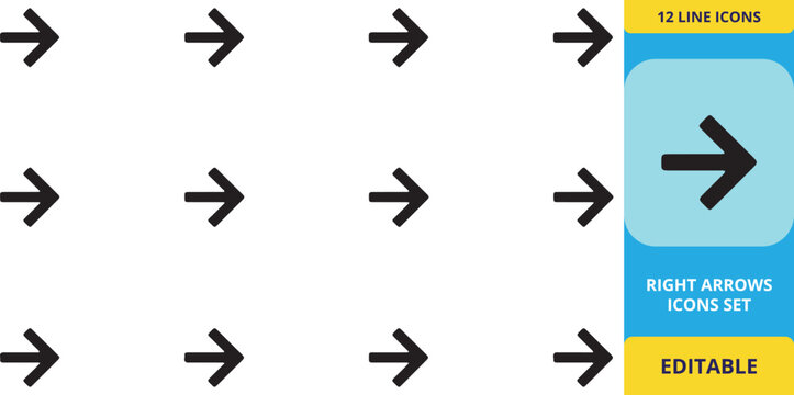 Modern minimalist directional arrow icons on a blue and white gradient background