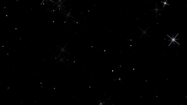 Glowing pink stardust vortex in a starfield loop for visual effects