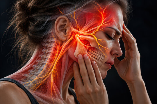 TMJ Disorder with Jaw Pain and Trigeminal Nerve Irritation