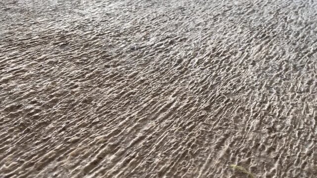 Close Up Texture of Rough Brushed Concrete Floor Surface