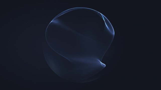liquid plasma orb with smooth blue gradients and soft glow. Futuristic 4K 60fps seamless loop for tech branding, UI motion graphics and abstract digital backgrounds