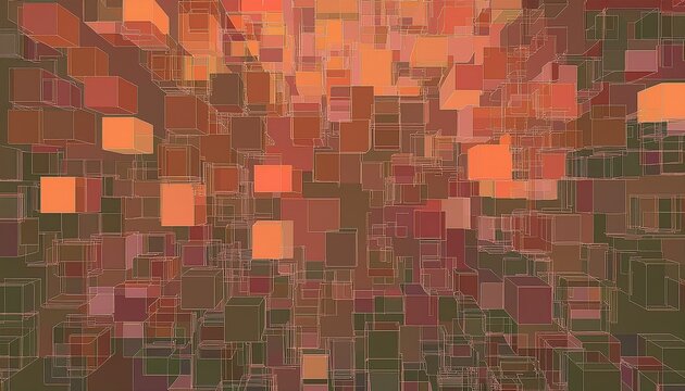 abstract beautiful random background with squares and cubes simple geometric pattern for web design