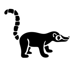 PICTOGRAMA Coatí / Lemur / Coendú © Valentina