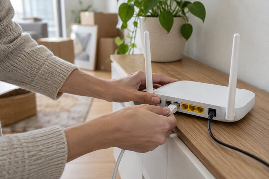 Connecting a home router after moving into a new apartment