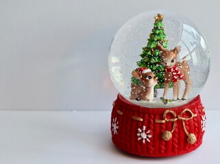 Christmas decorations and ornaments with a white background © Jessica