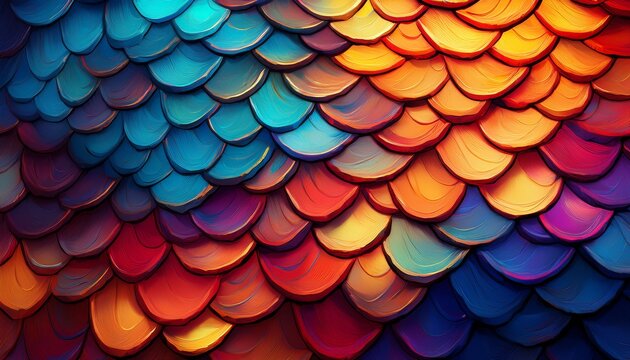 abstract background of colorful dragon scales