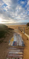 Fototapeta premium Coastal Wooden Pathway