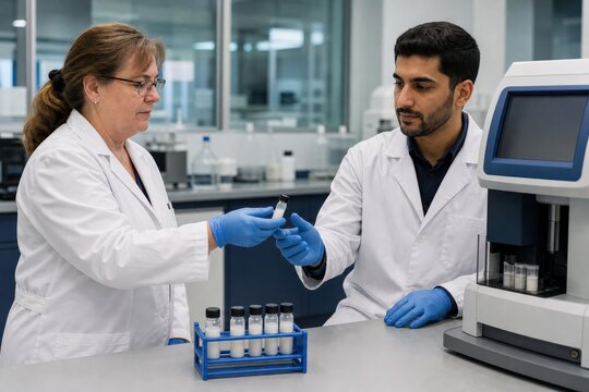 Milk somatic cell testing - qA specialists repeating a count test