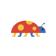 Geometric Ladybug Illustration © memey