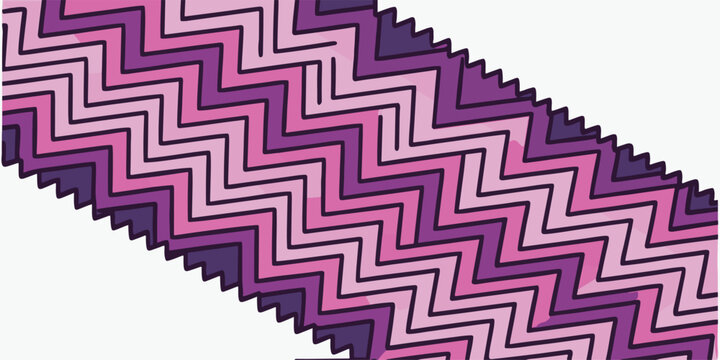 Purple and pink zigzag chevron stripe seamless pattern background with seamless background geometric abstract repeating wallpaper wrapping lavender illustration creative decoration template