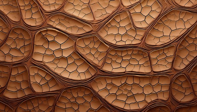 organic cracked texture resembling dried mud or elephant skin with a web like pattern of fine lines creating a natural abstract background