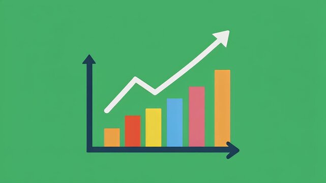 A three-panel graphic illustrates the growth of a business, showing an initial upward trend followed by a more pronounced increase.