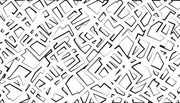 Black and white abstract sporty pattern for modern design element. Grunge sharp lines . Easy to edit with universal design software. Vector format illustration. Eps10 