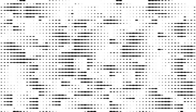 Black and white abstract dash line pattern with halftone effect for sporty background and jersey design element. Easy to edit with universal design software. Eps10 