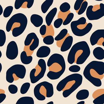 Minimalistic leopard skin seamless vector image
