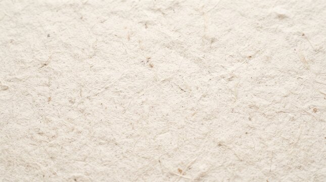 Recycled pulp paper background displays fibrous organic textures and uneven surface details.