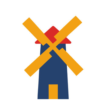 Stylized windmill icon