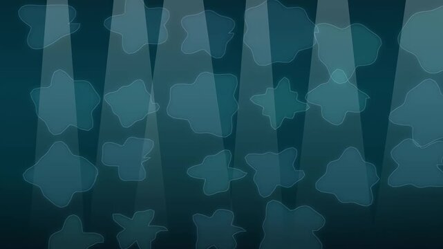 Seamless looping underwater caustic light patterns rippling across deep teal seabed golden sunlit aquatic background