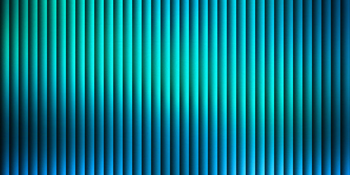 Abstract blue and green vertical lines pattern with a modern metallic texture for a sleek artistic background illustration