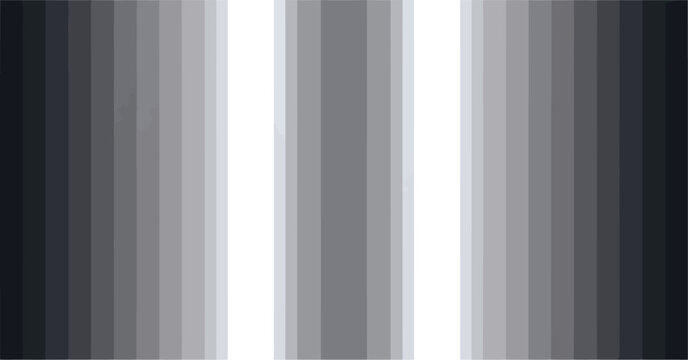 Abstract grayscale vertical gradient stripes pattern background with central copy space area