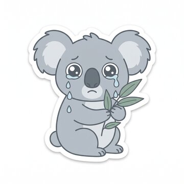 Sticker Sad Koala by KR