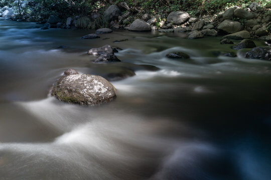 Flowing River at Grsshoper Point, Oak Creek Canyon, AZ