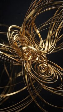 Intersecting Hyper Detailed Golden Spline Bezier Curves