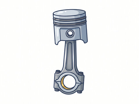 old piston car engine