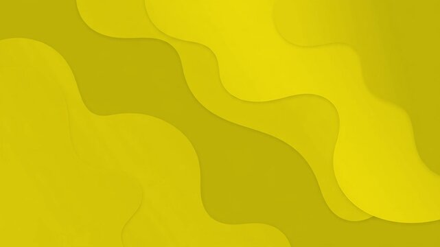 Smooth abstract fluid wave pattern with bright yellow and golden gradient transitions. Excellent for vibrant web banners, summer sale backdrops, corporate presentation background, social media graphic