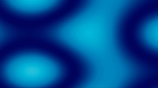 Abstract blue fluid gradient motion with organic morphing shapes